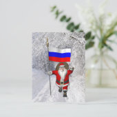 Sinterklaas met aftreden van Rusland Feestdagenkaart (Staand voorkant)