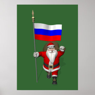 Sinterklaas met aftreden van Rusland Poster