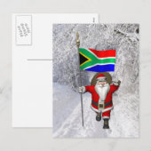 Sinterklaas met aftreden van Zuid-Afrika Feestdagenkaart (Voorkant / Achterkant)