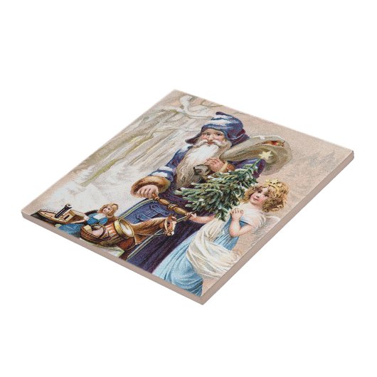 Sinterklaas met Angel Tegeltje (Zijkant)