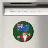Sinterklaas met Australische aftekening Magneet (Insitu (Vaatwasser))