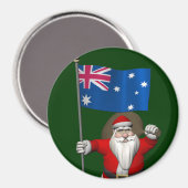 Sinterklaas met Australische aftekening Magneet (Voorkant / Achterkant)