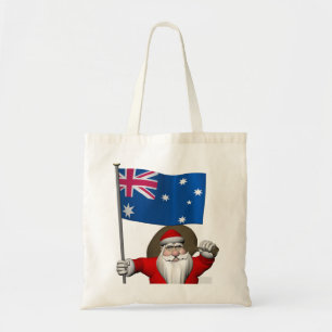 Sinterklaas met Australische aftekening Tote Bag
