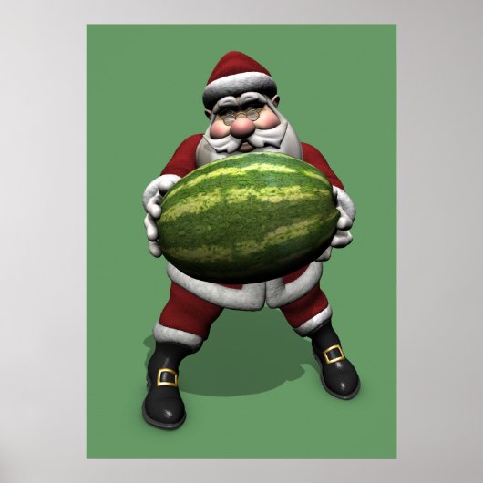 Sinterklaas met Big Melon Poster (Voorkant)