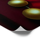 Sinterklaas met blauwe ogen | AI Art Poster (Hoek)