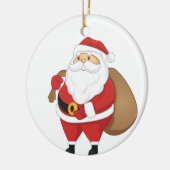 Sinterklaas met blikken Cadeaus Keramisch Ornament (Links)
