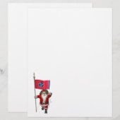 Sinterklaas met bord van Tennessee (Voorkant / Achterkant)
