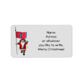 Sinterklaas met bord van Tennessee Etiket (Voorkant)