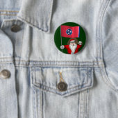 Sinterklaas met bord van Tennessee Ronde Button 5,7 Cm (In situ)