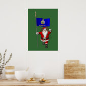 Sinterklaas met bordje Kansas Poster (Keuken)