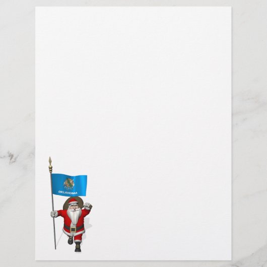 Sinterklaas met bordje Oklahoma (Voorkant)