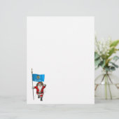Sinterklaas met bordje Oklahoma (Staand voorkant)