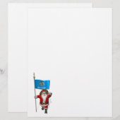 Sinterklaas met bordje Oklahoma (Voorkant / Achterkant)