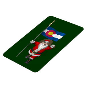 Sinterklaas met bordje van Colorado Magneet