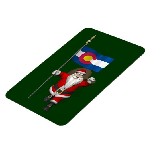 Sinterklaas met bordje van Colorado Magneet (Linkerzijde)