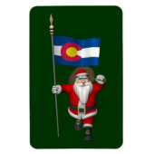 Sinterklaas met bordje van Colorado Magneet (Verticaal)