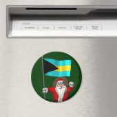 Sinterklaas met bordje van de Bahama's Magneet (Insitu (Vaatwasser))