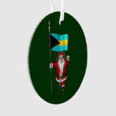 Sinterklaas met bordje van de Bahama's Ornament (voorkant)