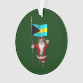 Sinterklaas met bordje van de Bahama's Ornament (voorkant)