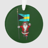 Sinterklaas met bordje van de Bahama's Ornament (voorkant)