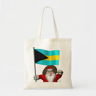 Sinterklaas met bordje van de Bahama's Tote Bag