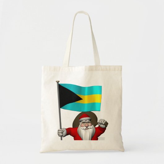 Sinterklaas met bordje van de Bahama's Tote Bag (Voorkant)