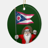 Sinterklaas met bordje van Ohio Keramisch Ornament (Links)