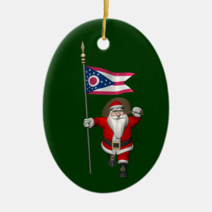 Sinterklaas met bordje van Ohio Keramisch Ornament