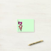 Sinterklaas met bordje van Phoenix Post-it® Notes (Op bureau)