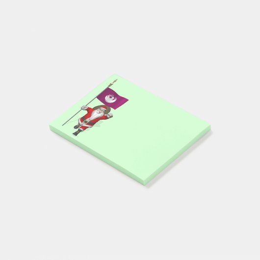 Sinterklaas met bordje van Phoenix Post-it® Notes (Schuin)