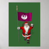 Sinterklaas met bordje van Phoenix Poster (Voorkant)