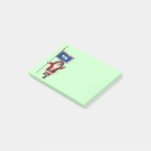 Sinterklaas met borduurwerk post-it® notes (Schuin)