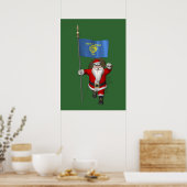 Sinterklaas met borduurwerk poster (Keuken)
