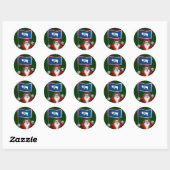Sinterklaas met borduurwerk sticker (Vel)