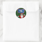 Sinterklaas met borduurwerk sticker (Tas)