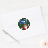 Sinterklaas met borduurwerk sticker (Envelop)