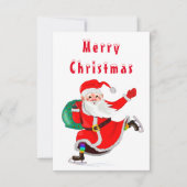 Sinterklaas met Cadeau Kerst Kaart (Voorkant)