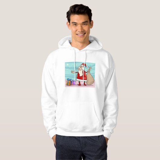 Sinterklaas met Cadeaus en een zak Hoodie (Voorkant volledig)