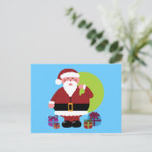 Sinterklaas met Cadeaus Feestdagenkaart (Staand voorkant)