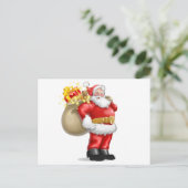 Sinterklaas met Cadeaus Feestdagenkaart (Staand voorkant)
