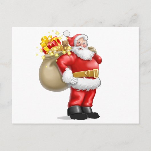 Sinterklaas met Cadeaus Feestdagenkaart (Voorkant)