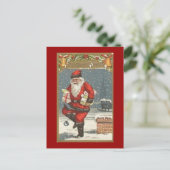 Sinterklaas met Cadeaus Feestdagenkaart (Staand voorkant)