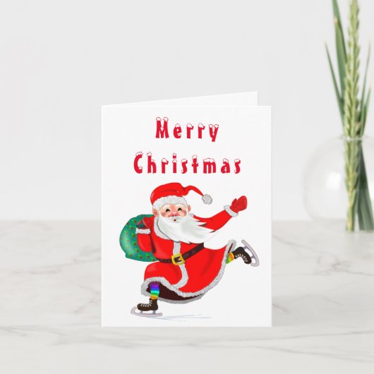 Sinterklaas met Cadeaus Kerstmis Kaart (Voorkant)