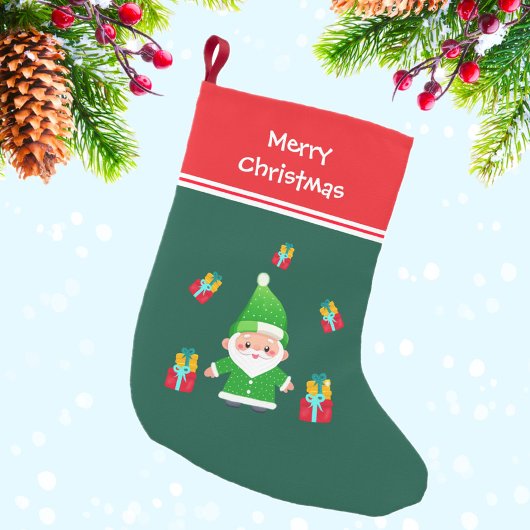 Sinterklaas met cadeaus kleine kerstsok