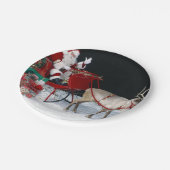 Sinterklaas met cadeaus papieren bordje (Gekanteld)