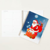 Sinterklaas met cadeautas met kerstklep planner (Display)