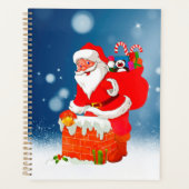 Sinterklaas met cadeautas met kerstklep planner (Voorkant)