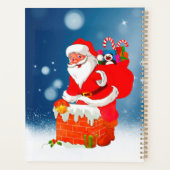 Sinterklaas met cadeautas met kerstklep planner (Achterkant)