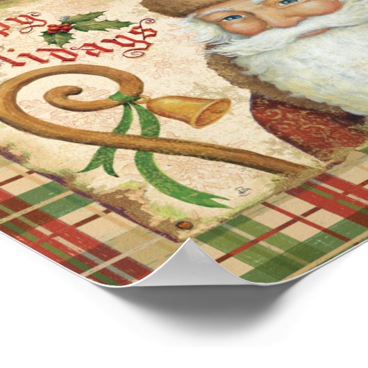 Sinterklaas met cadeautjes poster (Hoek)