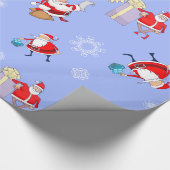 Sinterklaas met cadeauvakantieverzegeling cadeaupapier (Hoek)